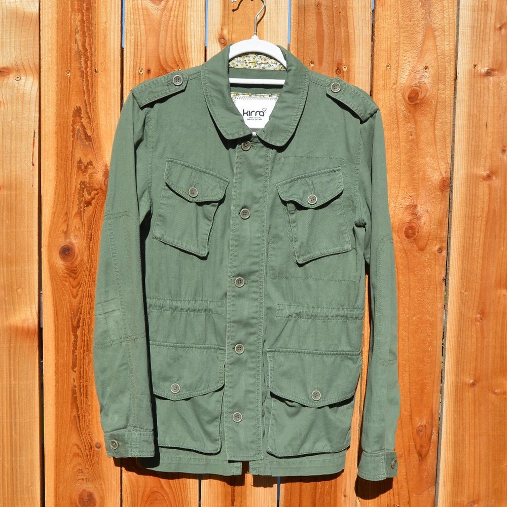 PacSun Kirra Green Military Shacket